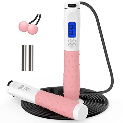 Te-Rich Jump Rope, Weighted Jump Rope for Fitness, Skipping...