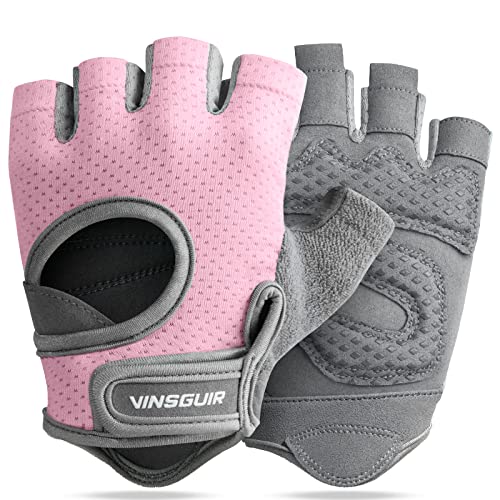 VINSGUIR Workout Gloves for Women and Men, Breathable...
