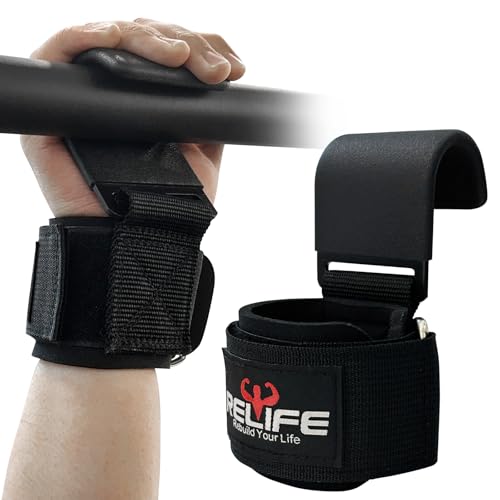 RELIFE REBUILD YOUR LIFE Lifting Hooks for Men and...