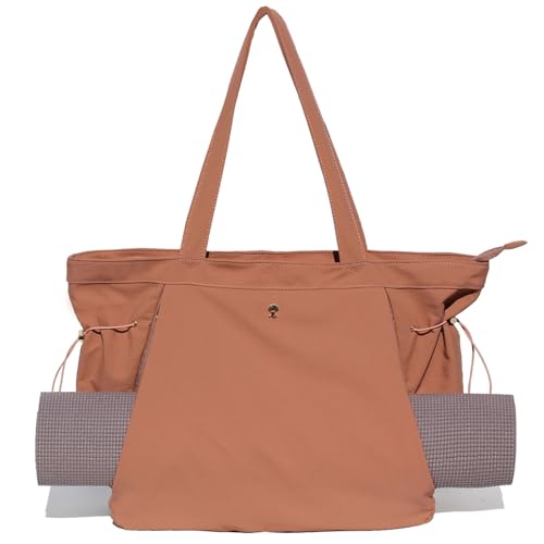 ESVAN Tote Bag with Yoga Mat Carrier Pocket for Women...