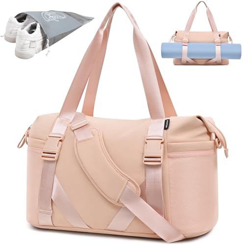 MAXTOP Gym Tote Bag for Women Pink Travel Duffle Bag...