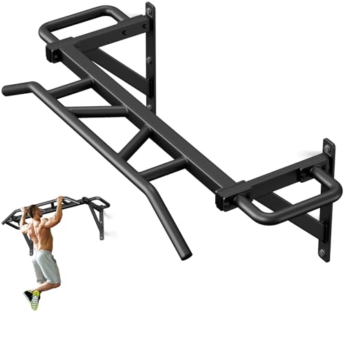 Jusgym Heavy Duty Pull Up Bar with 14 Grip Positions,...