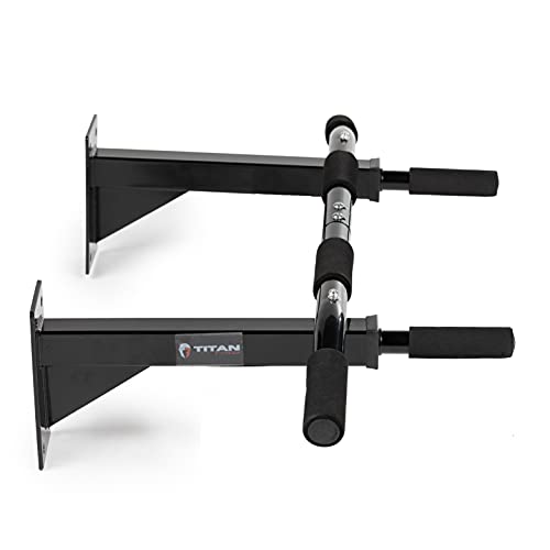 Titan Fitness 3 Position Wall Mounted Pull Up Bar ChinUp...