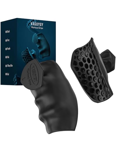 VAGUYGY Workout Grips,Rubber Fingerless Gym Gloves, Pull Up...
