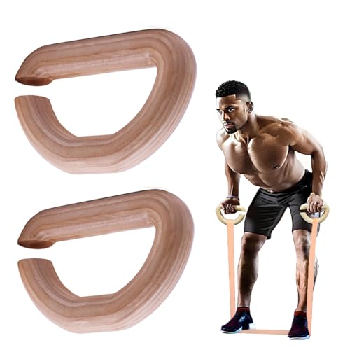 Lights Mountain Wooden Resistance Bands Handles, Versatile...