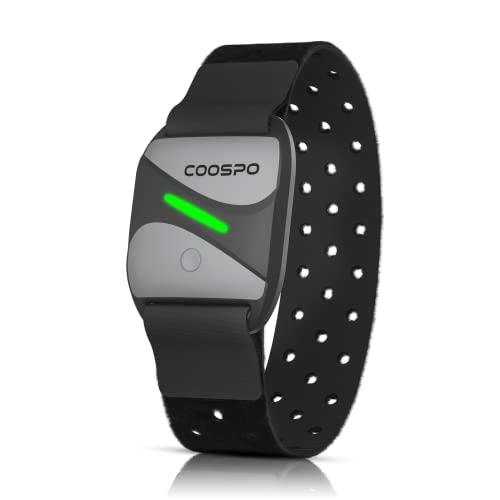 COOSPO Heart Rate Monitor Armband HW807, Bluetooth 5.0 ANT+...