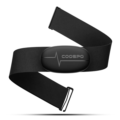 COOSPO Heart Rate Monitor Chest Strap, Bluetooth ANT+ Heart...