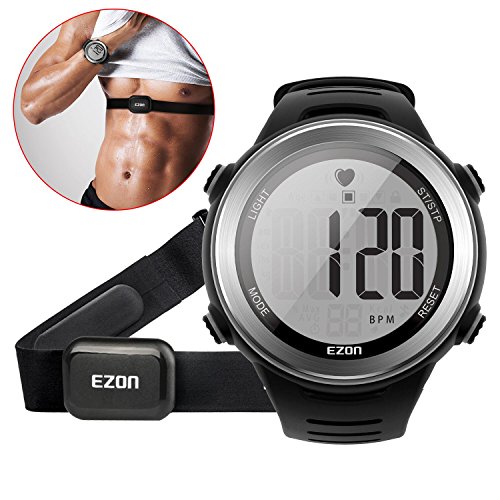 EZON Heart Rate Monitor and Chest Strap, Exercise Heart...