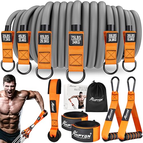 HPYGN Heavy Resistance Bands, 300LBS Exercise Bands for...