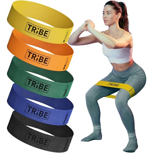 Tribe Lifting Fabric Resistance Bands for Glutes & Legs |...