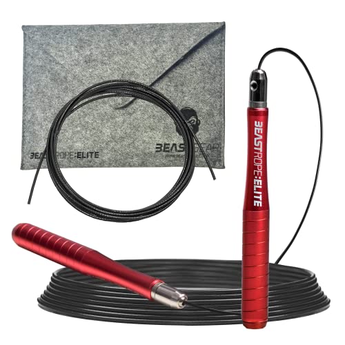 Beast Gear Jump Rope for Men and Women - Built...