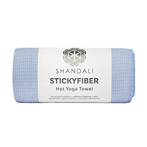 Shandali Stickyfiber Hot Yoga Towel - Silicone Backed Yoga...