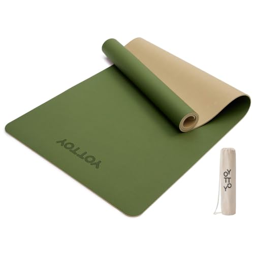 YOTTOY Yoga Mat,Non-Slip Hot Yoga Mat with Anti-Tear Design...