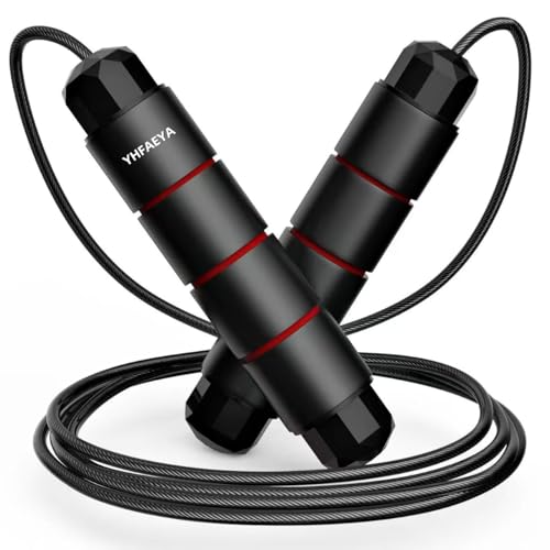 YHFAEYA Jump Rope,Adjustable Jumping Rope,Tangle Free Fast...