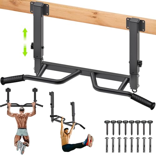 SELEWARE Adjustable Joist-Mounted Pull Up Bar -...