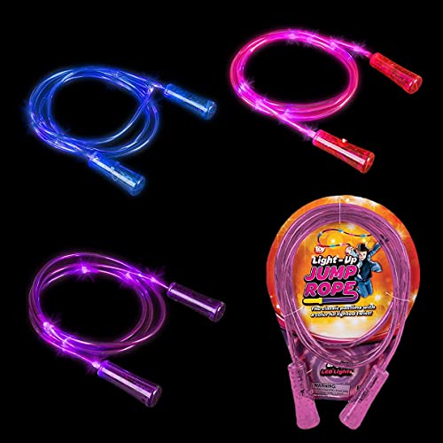 The Dreidel Company Light-Up Jump Rope for Kids, Indoor &...