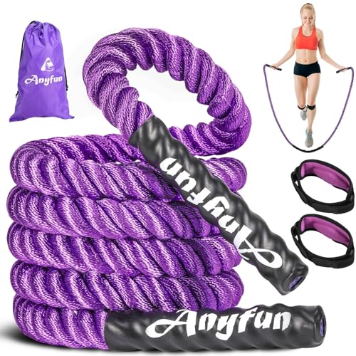 ANYFUN Weighted Jump Rope Fitness Equipment for Women Adult...