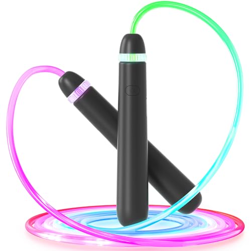 LED Light Up Jump Rope for Kids and Adult, Adjustable...