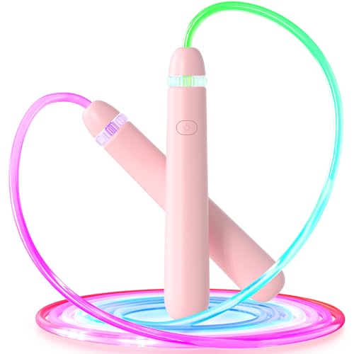 LED Light Up Jump Rope for Kids and Adult, Adjustable...
