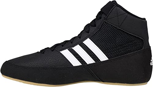 adidas Men's HVC Wrestling Shoes, Black/White/Iron...