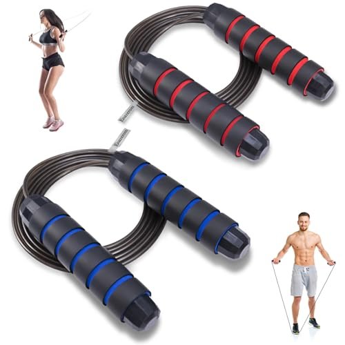 Emazerom Jump Rope for Women Men Kids, Adjustable Skipping...