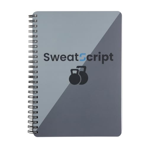 SweatScript Pro: Waterproof Workout Log Book & Gym Planner...