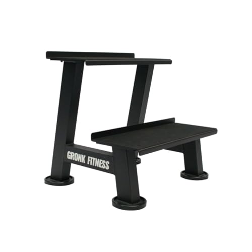 Gronk Fitness Kettlebell Rack | 2-Tier Heavy-Duty Weight...