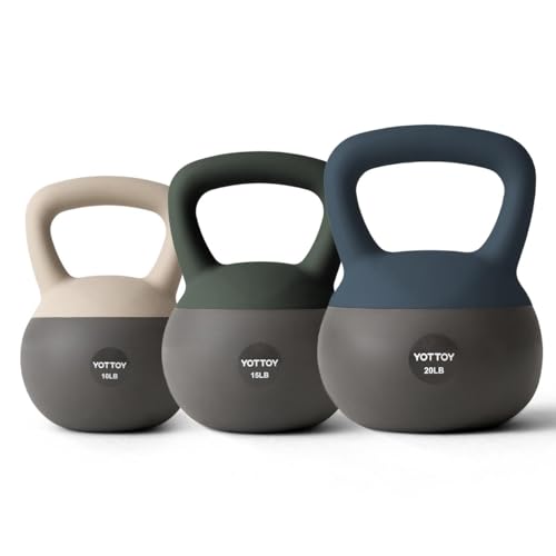 YOTTOY Soft Kettlebell, Set for Strength Training...