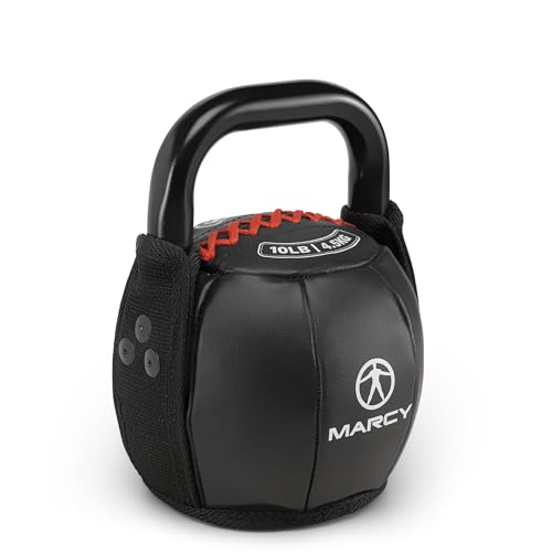 Marcy Soft Kettlebell with Handle for Weightlifting,...
