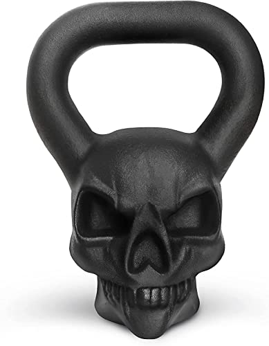 Yes4All Skull Kettlebell Demon 25 lb, Primal Cast Iron...