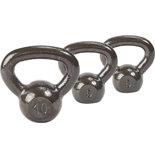 Elevon Kettlebell Cast Iron Solid Smooth Weights for...