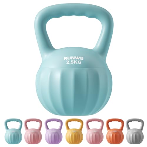 RUNWE 2.5kg Kettlebell Weight for Women and Men (Sold in...