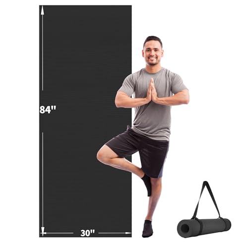 CAMBIVO Yoga Mat for Women and Men, Extra Long and...