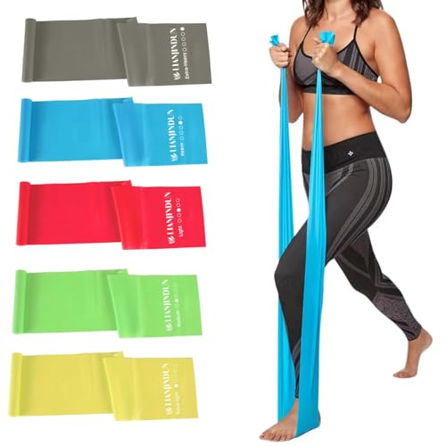 Lianjindun 5 Pcs Professional Resistance Bands. Latex-Free,...