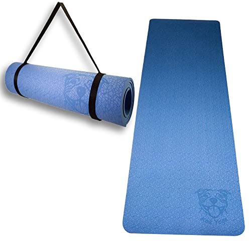 Koa Yoga Mat-Essential, Blue TPE, Latex-free, Eco-friendly,...