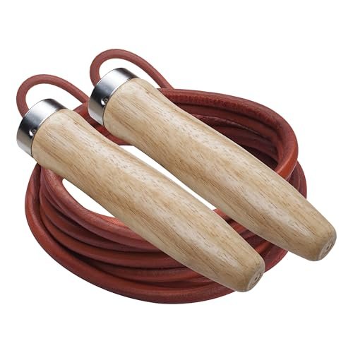 Champion Sports Leather Ball Bearing Jump Rope - Multiple...