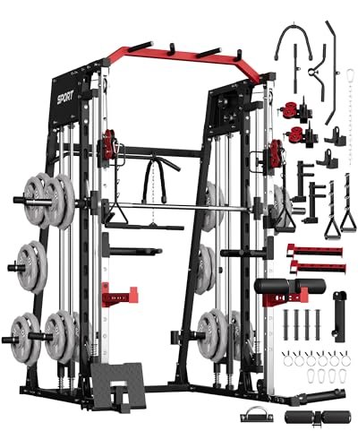 GarveeLife Smith Machine Home Gym All in One, 2200LBS...