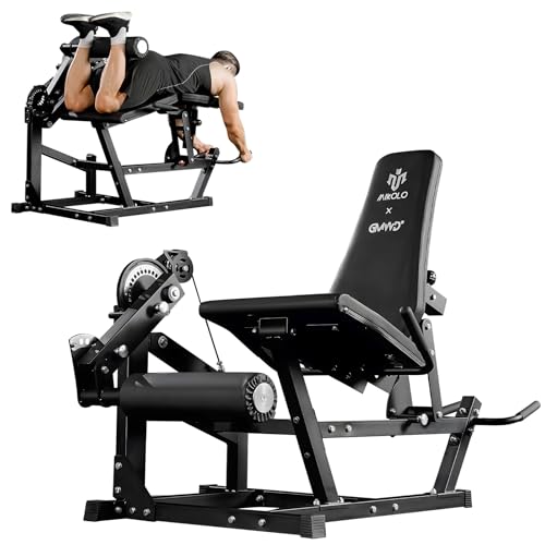 Mikolo Leg Extension and Curl Machine, Adjustable Leg Curl...