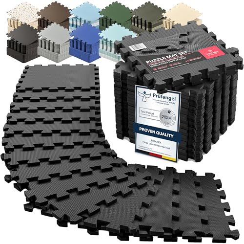 bemaxx Gym Mats Set - 18 pcs EVA Interlocking Foam...