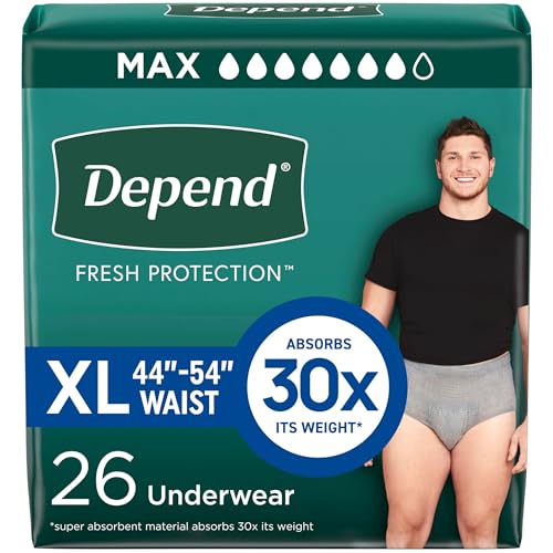 Depend Fresh Protection Adult Diapers, Incontinence...