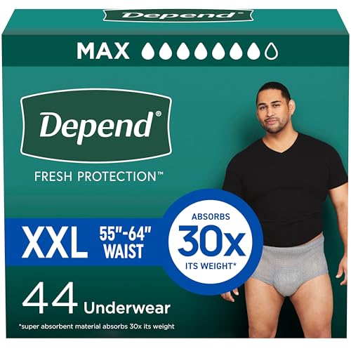 Depend Fresh Protection Adult Diapers, Incontinence...