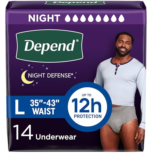 Depend Night Defense Adult Diapers, Incontinence Underwear...