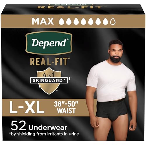 Depend Real Fit Adult Diapers, Incontinence Underwear for...