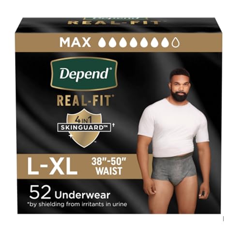 Depend Real Fit Adult Diapers, Incontinence Underwear for...