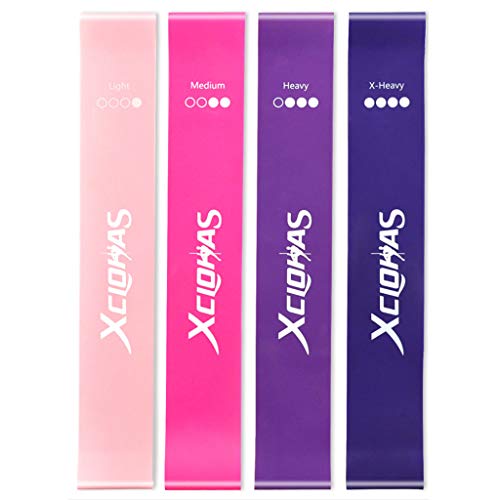 XCLOHAS Mini Loop Resistance Bands Set of 4 for Women...
