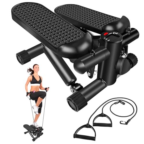 Hydraulic Fitness Stepper with LCD Monitor - Mini Stepper...