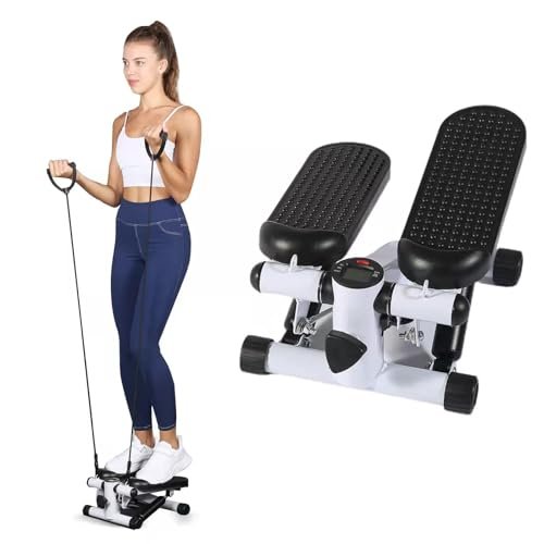 YSSOA Mini Stepper with Resistance Band, Stair Stepping...