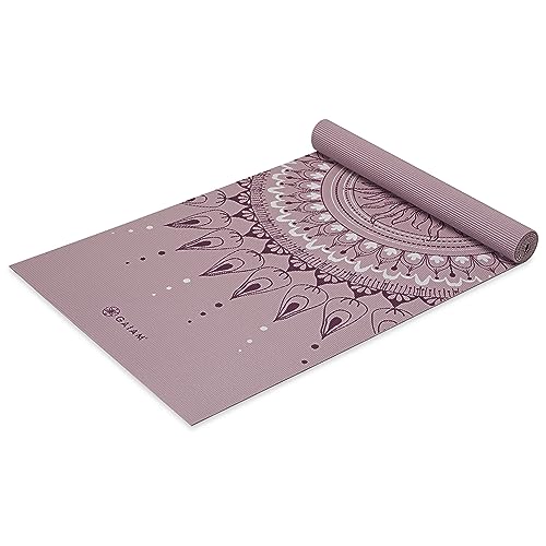 Gaiam Yoga Mat Classic Print Non Slip Exercise & Fitness...