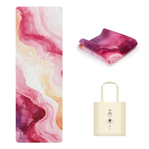 MicaYoung Travel Foldable Yoga Mat, Tear-resistant Non-Slip...