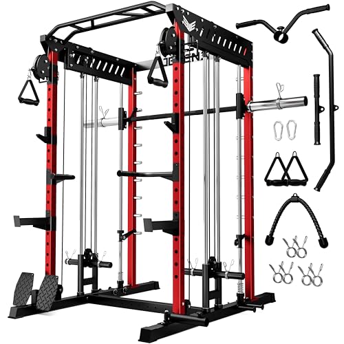 JELENS M21 Smith Machine, Multi-Function Power Cage with...